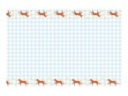 Obrus papierowy Konie kratka 180x120cm