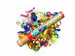 Wystrzałowe konfetti kolorowe mix 40cm
