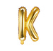 Balon foliowy złoty litera K 35cm