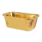 Foremki do pieczenia prostokątne złote 10szt