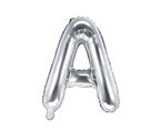 Balon foliowy srebrny litera A 35cm