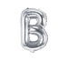 Balon foliowy srebrny litera B 35cm