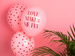 Balon lateksowy Love makes me fly Walentynki 1szt