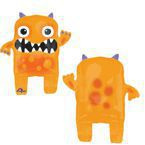 Balon foliowy pomarańczowy Stworek Boo 48x64cm