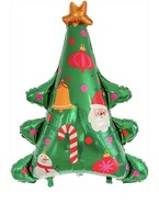 Balon foliowy świąteczny Choinka 90x77cm