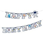Baner papierowy Kosmos Happy Birthday 220cm