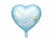 Balon foliowy Mom to be błękitny babyshower 35cm
