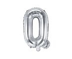 Balon foliowy srebrny litera Q 35cm