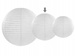 Lampion abażur kula 35cm Biała