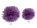 Papierowy pompon dekoracyjny fioletowy 25cm