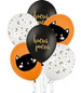 Balony lateksowe na Halloween z napisem Hokus Pokus - 6 sztuk