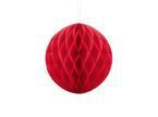 Ozdobne Kula papierowa czerwona 20cm