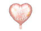 Balon foliowy Mom to be różowy babyshower 35cm