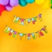 Baner urodzinowy Happy Birthday klocki 180cm