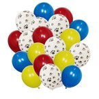 Bukiet balonowy łapki psa kolorowy 15szt