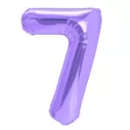 Balon foliowy fioletowy cyfra 7 100cm
