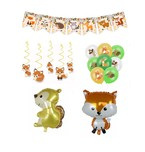 Zestaw dekoracyjny Leśne Zwierzęta balony girlanda