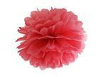 Papierowy pompon Czerwony 35cm