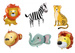 Zestaw balonów foliowych Safari 6szt