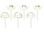 Dekoracje do babeczek Chmurka 6szt