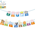 Baner papierowy Happy Birthday Świnka Peppa