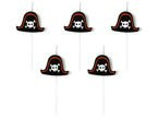 Świeczki urodzinowe na piku Pirackie kapelusze 5sz