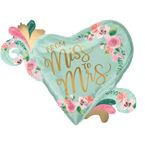 Balon foliowy miętowy serce Wieczór Panieński 1szt