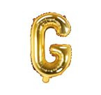 Balon foliowy złoty litera G 35cm