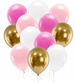Zestaw balonów Baby Shower różowy 15szt