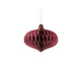 Bombka papierowa honeycomb bordowa 16x15cm