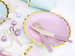 Sztućce drewniane jasnoróżowe 18szt 16cm
