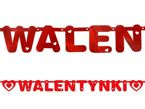Baner czerwony Walentynki 12x160cm