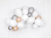 Balony lateksowe małe srebrne glossy 5cali 10szt
