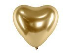 Balony chromowane Serce złote 12cali 10szt