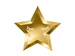 Talerzyki papierowe gwiazdka złote 27cm 6szt