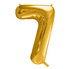 Balon foliowy złoty cyfra 7 86cm
