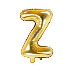 Balon foliowy złoty litera Z 35cm