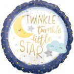 Balon foliowy babyshower Twinkle Little star 43cm