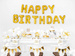 Serwetki białe Happy Birthday 20szt 33x33cm