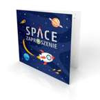 Zaproszenia urodzinowe Kosmos 6szt