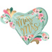 Balon foliowy miętowy serce Wieczór Panieński 1szt