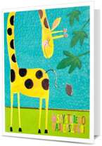 Pamiątka Żyrafa Wszystkiego Najlepszego 15x11,5cm