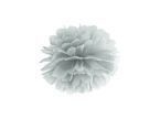 Papierowy pompon bibułowy srebrny 20cm