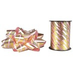 Zestaw do dekoracji prezentów różowy w paski