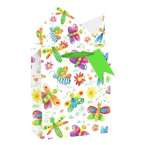 Torebka na prezenty biała Motyle 18x23x10 cm