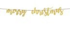 Baner drewniany świąteczny Merry Christmas 87x17cm
