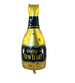 Balon foliowy butelka Happy New Year złoty 49x98cm