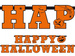 Baner HAPPY HALLOWEEN 2,1m 1 szt