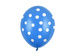 Balon lateksowy niebieski białe kropki 30cm 1szt