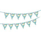 Girlanda papierowa błękitna Chmurka 275cm